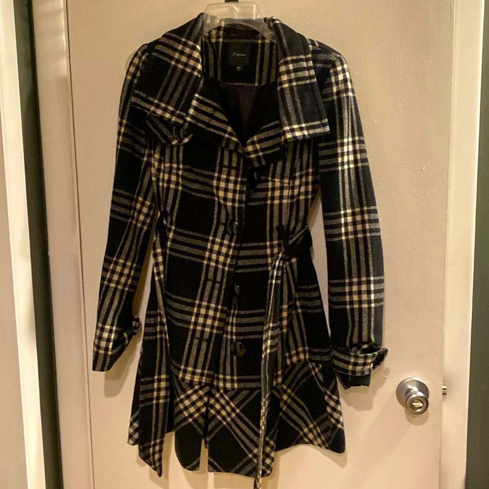 Express Plaid Coat